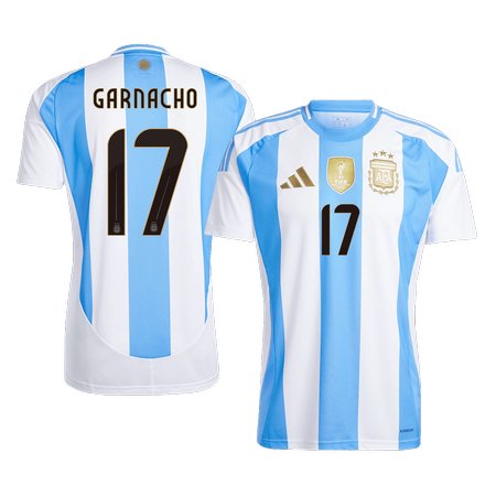 Men's GARNACHO #17 Argentina Home Replica Soccer Jersey 2024