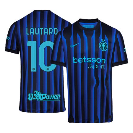 Men's LAUTARO #10 Inter Milan Home Replica Soccer Jersey 2025/26