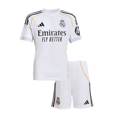 Kid's Real Madrid Home Soccer Jersey Kit 2025/26