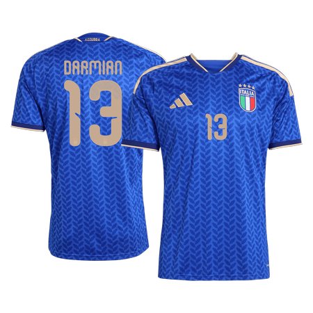 Men's DARMIAN #13 Italy Home Replica Soccer Jersey World Cup 2026