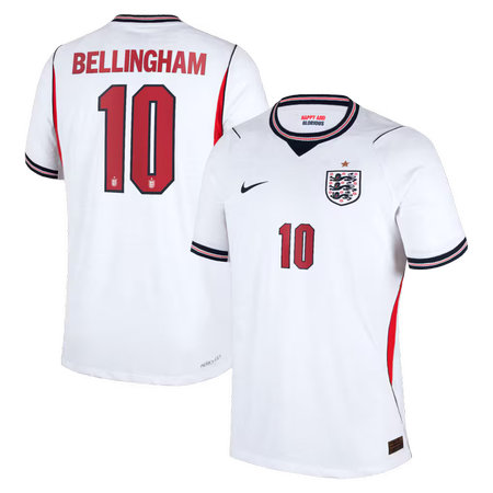 Kid's Jude Bellingham #10 England Home Match Authentic Jersey World Cup 2026