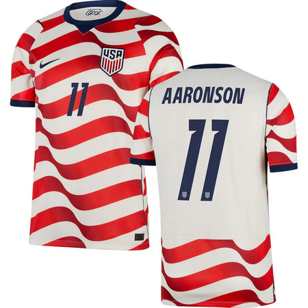 Men's Brenden Aaronson #11 USA Home Replica Jersey World Cup 2026