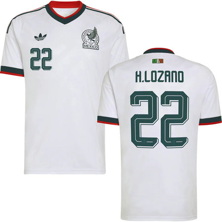 Kid's H.LOZANO #22 Mexico Away Replica Jersey World Cup 2026