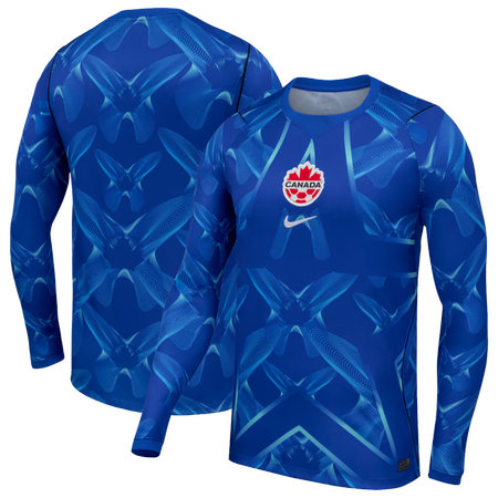 Men's Canada Goalkeeper Stadium Replica Long Sleeve Jersey World Cup 2026