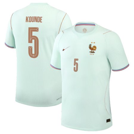 Kid's Jules Koundé #5 France Away Match Authentic Jersey World Cup 2026