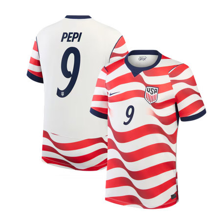 Men's Ricardo Pepi #9 USA Home Stadium Replica Jersey World Cup 2026