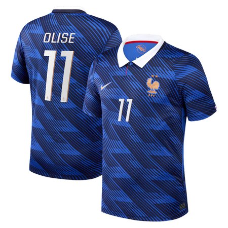 Kid's Michael Olise #11 France Home Stadium Replica Jersey World Cup 2026