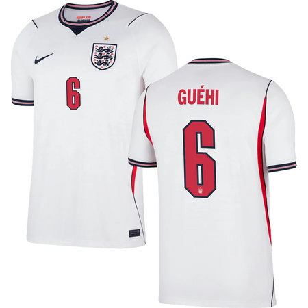 Kid's GUÉHI #6 England Home Replica Jersey World Cup 2026