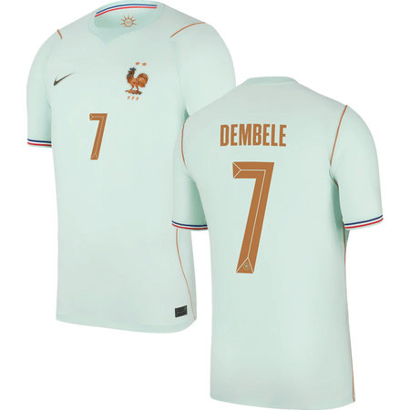 Men's DEMBELE #7 France Away Replica Jersey World Cup 2026