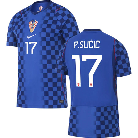 Kid's P.SUČIĆ #17 Croatia Away Replica Jersey World Cup 2026