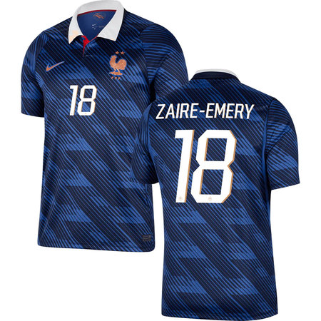 Kid's ZAIRE-EMERY #18 France Home Replica Jersey World Cup 2026