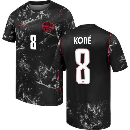 Kid's KONÉ #8 Canada Away Replica Jersey World Cup 2026