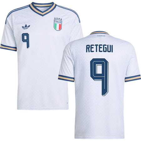 Kid's RETEGUI #9 Italy Away Replica Jersey World Cup 2026