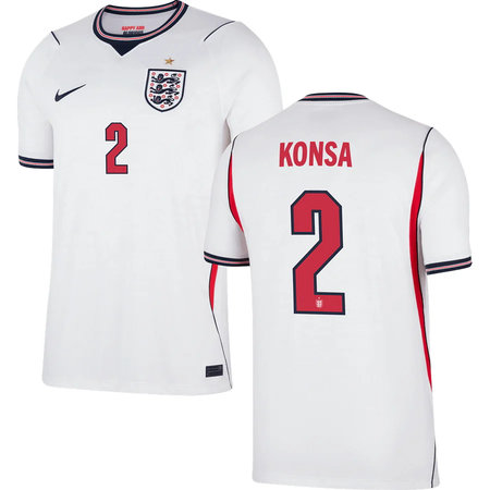 Kid's KONSA #2 England Home Replica Jersey World Cup 2026