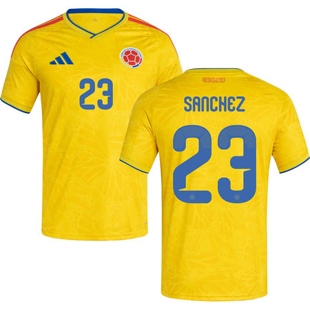 Kid's SANCHEZ #23 Colombia Home Replica Jersey World Cup 2026