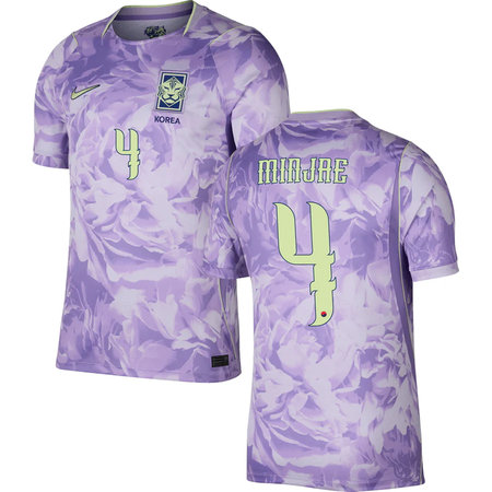 Kid's MINJAE #4 South Korea Away Replica Jersey World Cup 2026