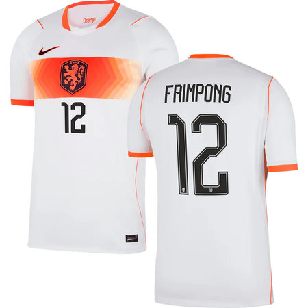 Kid's FRIMPONG #12 Netherlands Away Replica Jersey World Cup 2026