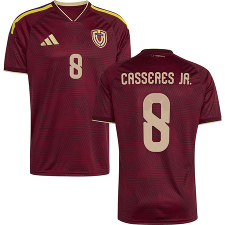 Kid's CÁSSERES JR. #8 Venezuela Home Replica Jersey World Cup 2026